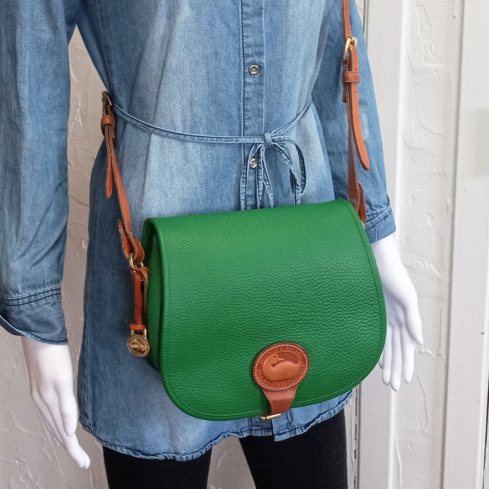 Dooney & Bourke Vintage, 1992, AWL Western Saddle Bag, Medium Size - Picture 2 of 14